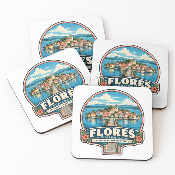 Aperçu de l'œuvre Flores, Guatemala, une île aux rues peintes, souvenir de voyage d'Amérique centrale créée et vendue par NightGlyph.