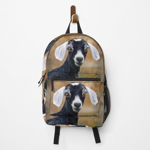 Item preview, Primer plano de una cabra curiosa designed and sold by Savannah Gibbs.