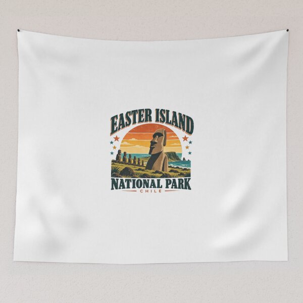Item preview, Easter Island National Park Chile Travel Destination Explorer Landmark designed and sold by Simsimah26Parks.