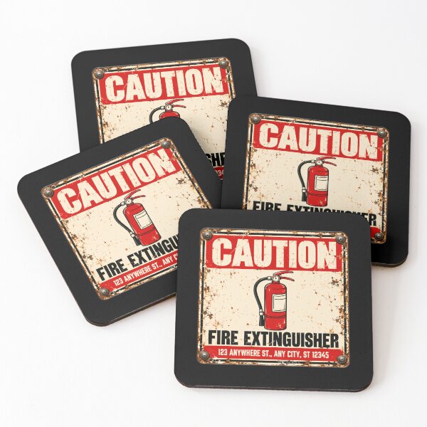 Item preview, Caution Fire Extinguisher 123 Anywhere St., Any City, St 12345 Firefighter Safety Emergency designed and sold by HumansStuck12.