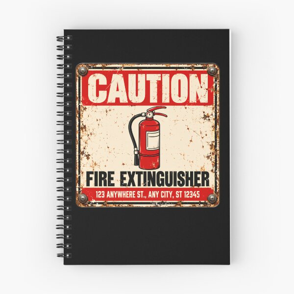 Item preview, Caution Fire Extinguisher 123 Anywhere St., Any City, St 12345 Firefighter Safety Emergency designed and sold by HumansStuck12.