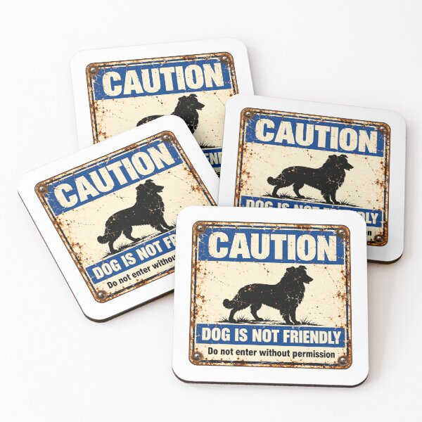 Item preview, Caution Dog Is Not Friendly Do Not Enter Without Permission Protective Dog Warning designed and sold by SkeletonsDanger.