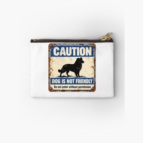 Item preview, Caution Dog Is Not Friendly Do Not Enter Without Permission Protective Dog Warning designed and sold by SkeletonsDanger.