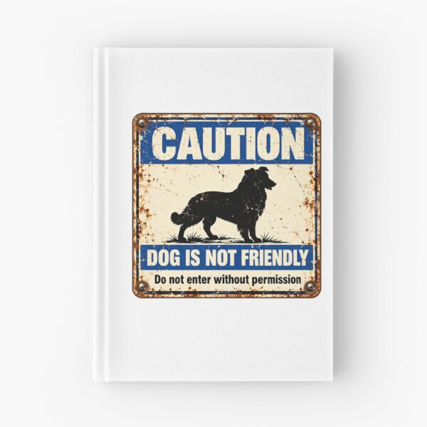 Item preview, Caution Dog Is Not Friendly Do Not Enter Without Permission Protective Dog Warning designed and sold by SkeletonsDanger.