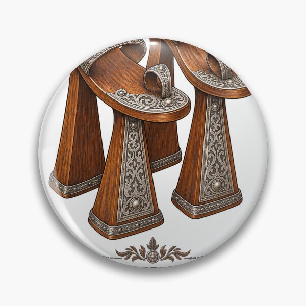 Item preview, Circassian Koturny Traditional Wooden Shoes Heritage Art designed and sold by ys96.