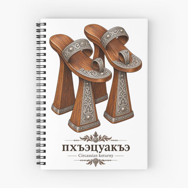 Item preview, Circassian Koturny Traditional Wooden Shoes Heritage Art designed and sold by ys96.