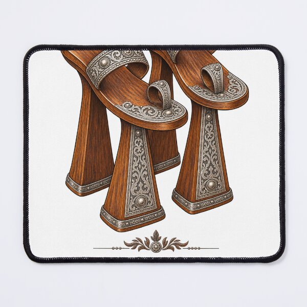 Item preview, Circassian Koturny Traditional Wooden Shoes Heritage Art designed and sold by ys96.