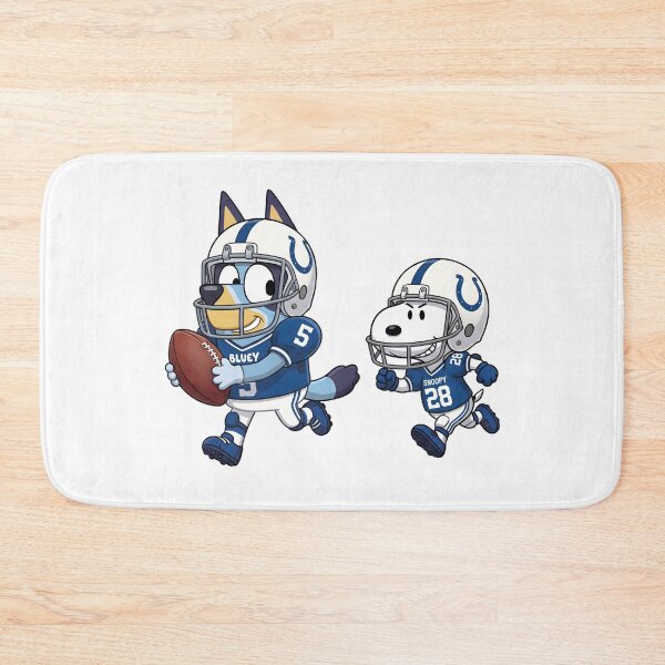 Artikelvorschau, Bluey und Snoopy Indianapolis Colts Football Crossover entworfen und verkauft von DamianRoy88.