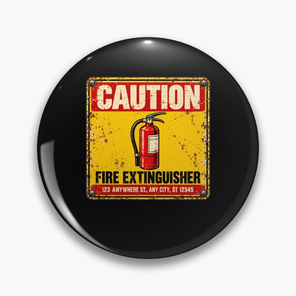 Artikelvorschau, Vorsicht Feuerlöscher Warnschild Brandschutz Feuerwehrleute Notfallpersonal entworfen und verkauft von HumansStuck12.
