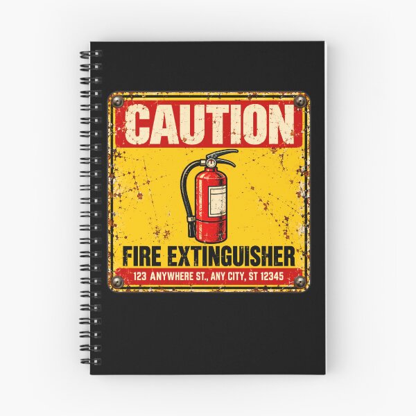 Item preview, Caution Fire Extinguisher Warning Sign Fire Safety Firefighter Emergency Professional designed and sold by HumansStuck12.