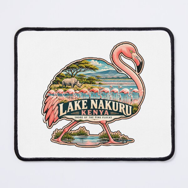 Item preview, Lake Nakuru Kenya Shore Of The Pink Flocks African Safari Wildlife Travel designed and sold by JonesFlora2025.