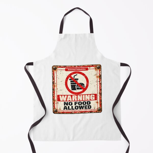 Item preview, Warning No Food Allowed Prohibition Sign Funny Office Rule designed and sold by SkeletonsDanger.