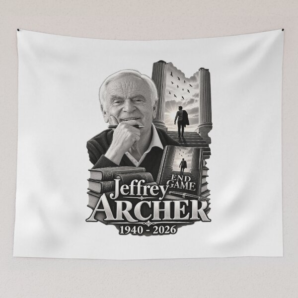 Artikelvorschau, Jeffrey Archer-Hommage entworfen und verkauft von DogWorldArt.