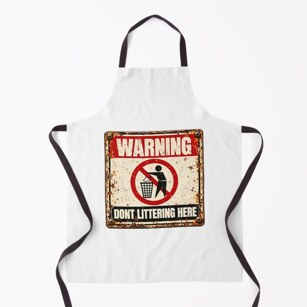 Item preview, Warning Dont Littering Here Anti Littering Public Service Keep Clean designed and sold by SkeletonsDanger.