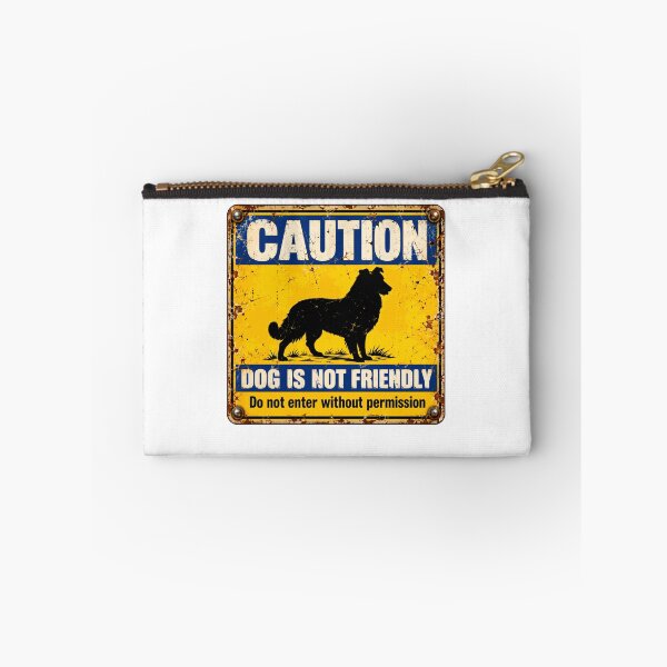 Item preview, Caution Dog Is Not Friendly Do Not Enter Without Permission Protective Dog Warning designed and sold by SkeletonsDanger.