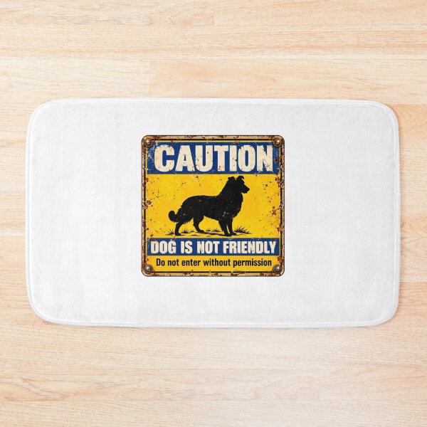 Item preview, Caution Dog Is Not Friendly Do Not Enter Without Permission Protective Dog Warning designed and sold by SkeletonsDanger.