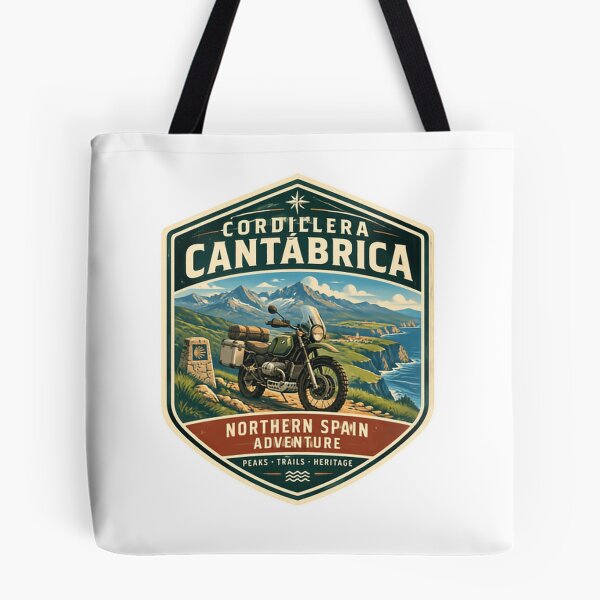 Item preview, Cordillera Cantabrica Northern Spain Adventure Motorcycle Travel Explorer Peaks Trails Heritage designed and sold by Simsimah26Parks.