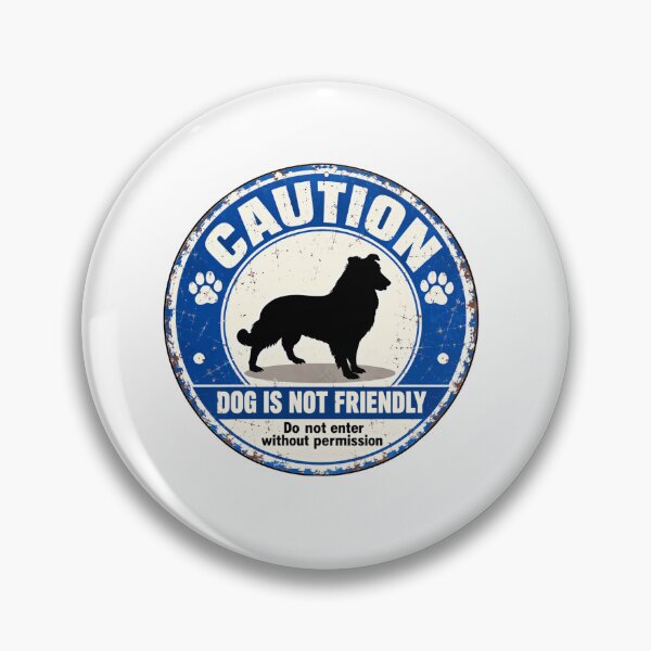 Item preview, Caution Dog Is Not Friendly Do Not Enter Without Permission Dog Owner Warning designed and sold by SkeletonsDanger.