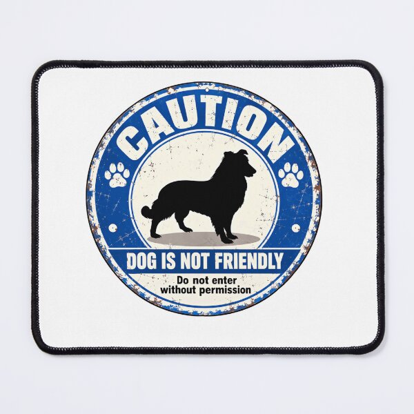 Item preview, Caution Dog Is Not Friendly Do Not Enter Without Permission Dog Owner Warning designed and sold by SkeletonsDanger.