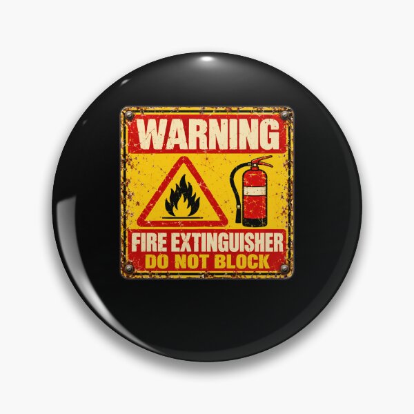 Artikelvorschau, Warnung: Feuerlöscher nicht blockieren! Arbeitssicherheit, Feuerwehr, Notfall entworfen und verkauft von HumansStuck12.