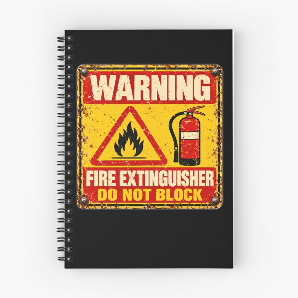Item preview, Warning Fire Extinguisher Do Not Block Workplace Safety Firefighter Emergency designed and sold by HumansStuck12.