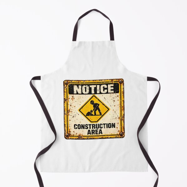 Item preview, Notice Construction Area Builder Worker Contractor designed and sold by SkeletonsDanger.