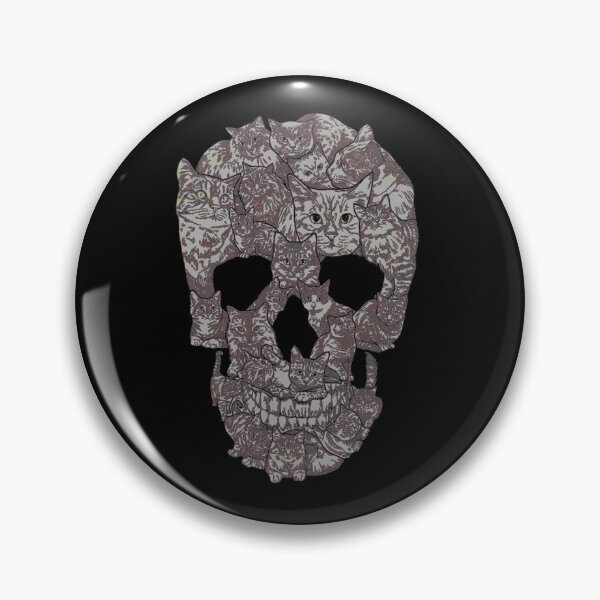 Item preview, Cat Mosaic Skull Silhouette Cute Gothic Art designed and sold by Tuyet010iTre.