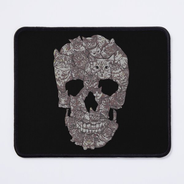 Item preview, Cat Mosaic Skull Silhouette Cute Gothic Art designed and sold by Tuyet010iTre.