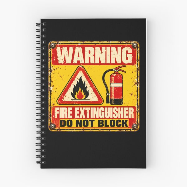Item preview, Warning Fire Extinguisher Do Not Block Fire Safety Workplace Industrial Emergency designed and sold by HumansStuck12.