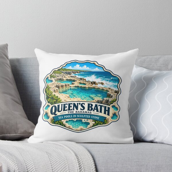 Item preview, Queen's Bath The Bahamas Sea Pools In Sculpted Stone Travel Vacation Destination designed and sold by NightGlyph.