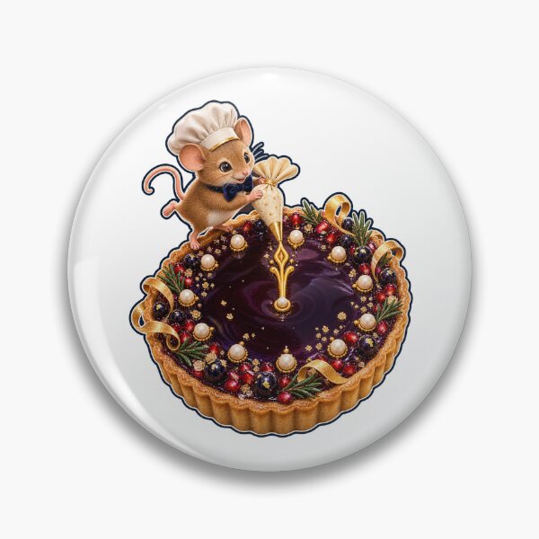 Item preview, Midnight Mouse Pastry Chef Finishing New Year Tart designed and sold by RAX Mirth Studio.