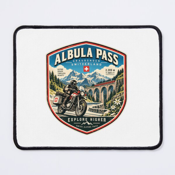 Item preview, Albula Pass Graubünden Switzerland Motorcycle Touring Explore Higher Swiss Alpine Pass designed and sold by Simsimah26Parks.