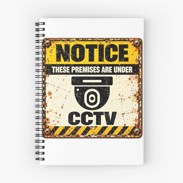Item preview, Notice These Premises Are Under CCTV Surveillance Security Sign designed and sold by SkeletonsDanger.