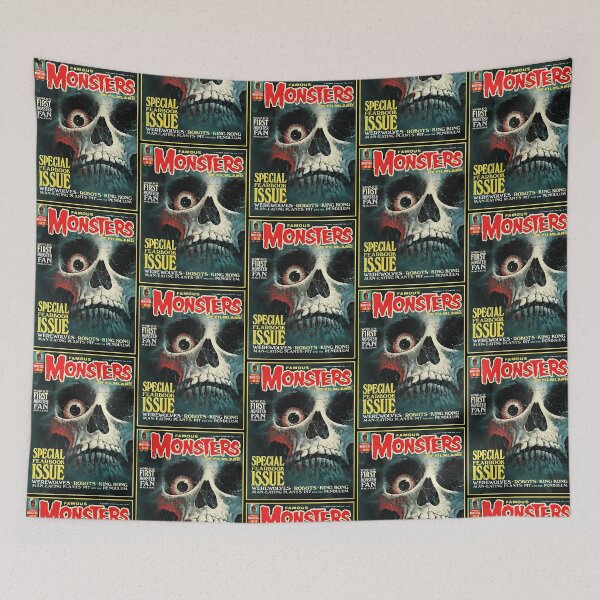 Item preview, Classic Monster Magazine Cover Retro Fear Book Poster designed and sold by Tuyet010iTre.