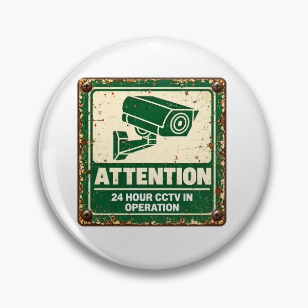 Item preview, Attention 24 Hour Cctv In Operation Security Surveillance Monitoring designed and sold by SkeletonsDanger.