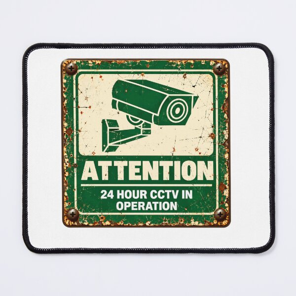 Item preview, Attention 24 Hour Cctv In Operation Security Surveillance Monitoring designed and sold by SkeletonsDanger.