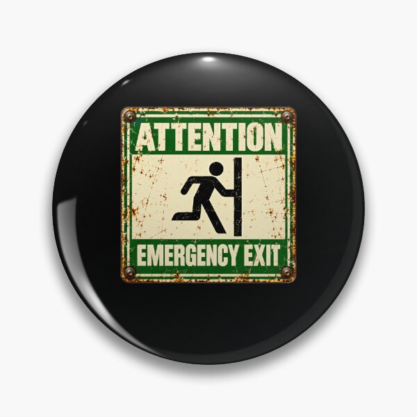Item preview, Attention Emergency Exit Workplace Safety Employee Humor designed and sold by HumansStuck12.