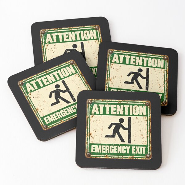 Item preview, Attention Emergency Exit Workplace Safety Employee Humor designed and sold by HumansStuck12.