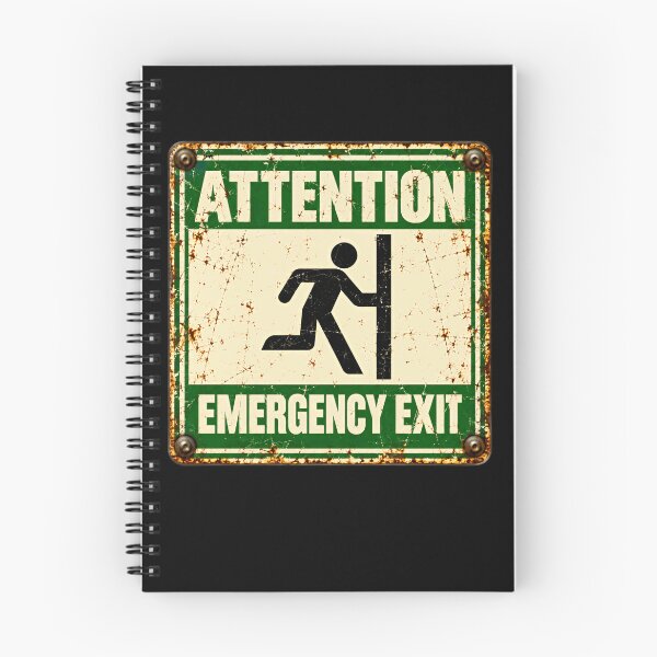 Item preview, Attention Emergency Exit Workplace Safety Employee Humor designed and sold by HumansStuck12.