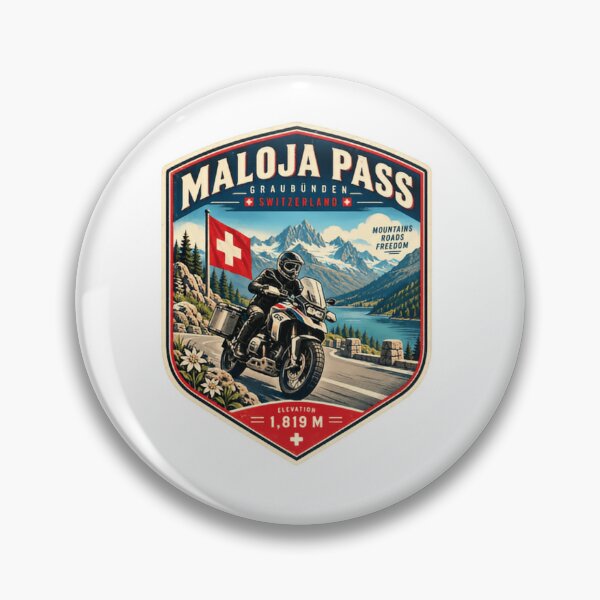 Item preview, Maloja Pass Graubünden Switzerland Motorcycle Rider Travel designed and sold by Simsimah26Parks.