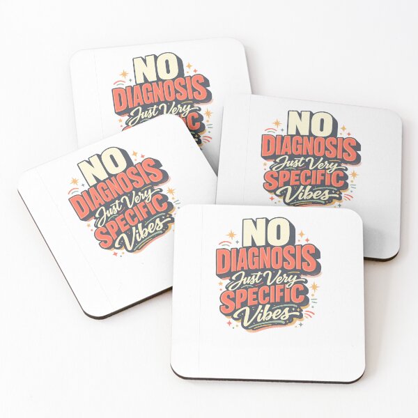 Item preview, No Diagnosis Just Very Specific Vibes Funny Sarcastic Mental Health Quote Design designed and sold by inkoutninja.