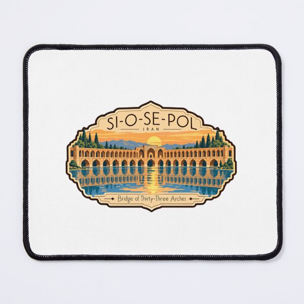 Item preview, Si-O-Se-Pol Iran Bridge Of Thirty-Three Arches Isfahan Travel Landmark designed and sold by JonesFlora2025.