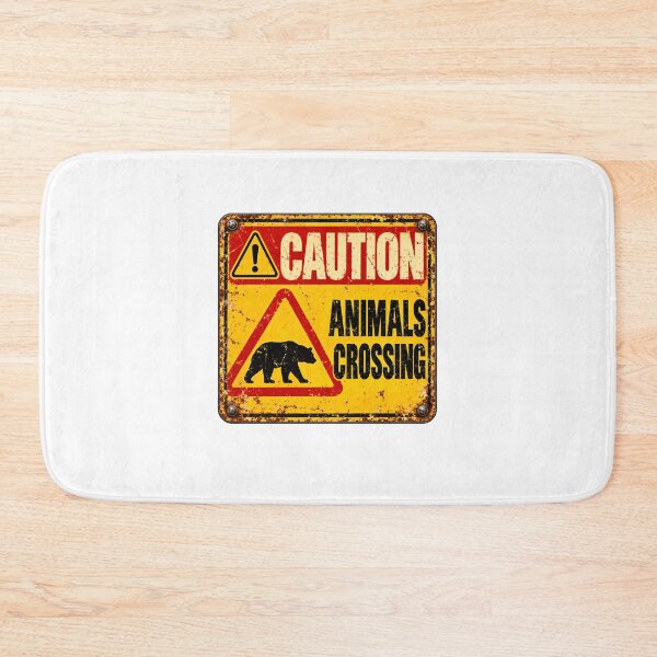 Item preview, Caution Animals Crossing Bear Warning Wildlife Enthusiast designed and sold by SkeletonsDanger.