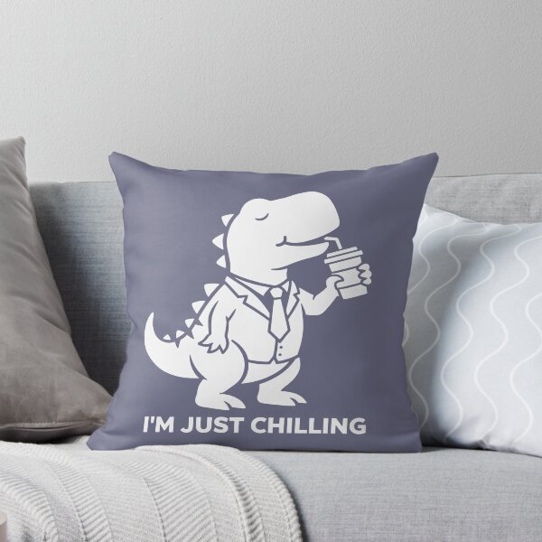 Item preview, T-Rex in Suit Drinking Coffee I'm Just Chilling designed and sold by CaptainSeal.
