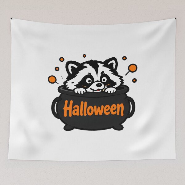 Item preview, Unbothered Raccoon Halloween meme designed and sold by ViolettaGlass.