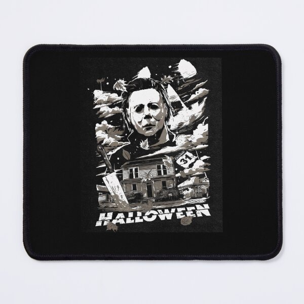 Item preview, Autumn Slasher Mask Suburban House Sketch Poster designed and sold by Tuyet010iTre.