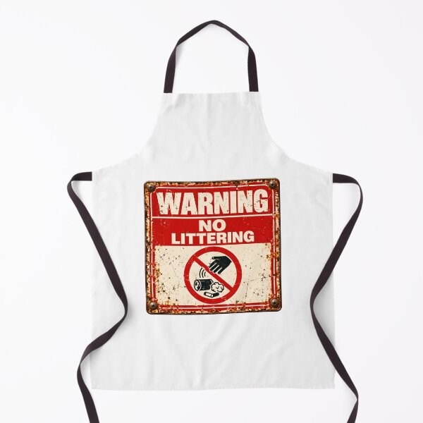Item preview, Warning No Littering Environmental Protection Public Awareness designed and sold by SkeletonsDanger.