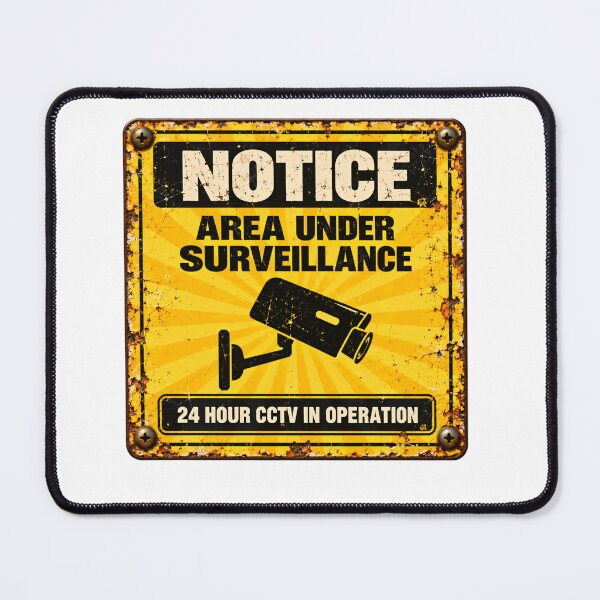 Item preview, Notice Area Under Surveillance 24 Hour CCTV In Operation Security Camera Monitoring designed and sold by SkeletonsDanger.