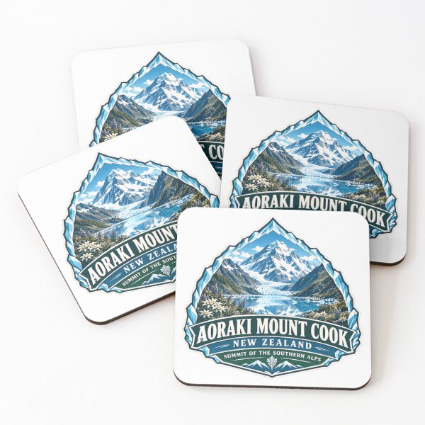 Item preview, Aoraki Monte Cook Nueva Zelanda Cumbre de los Alpes del Sur Senderismo de montaña Viajes designed and sold by NightGlyph.