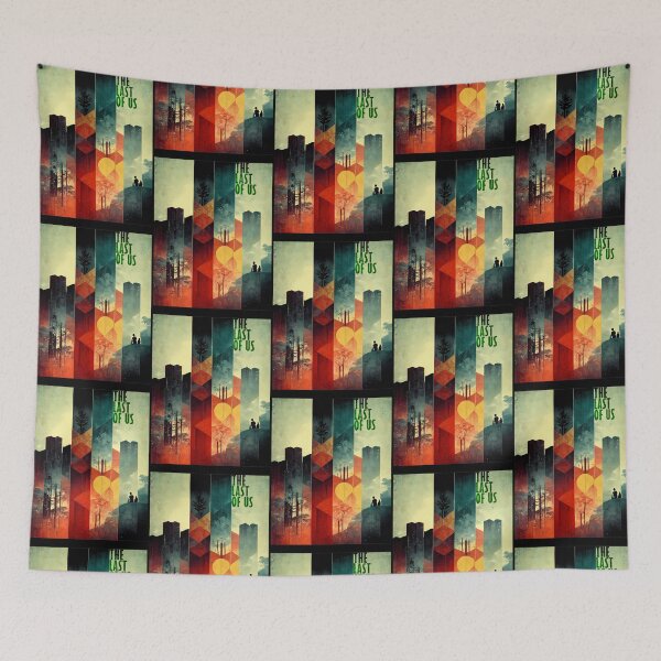 Item preview, Post Apocalypse City Silhouette Geometric Abstract Art designed and sold by Tuyet010iTre.